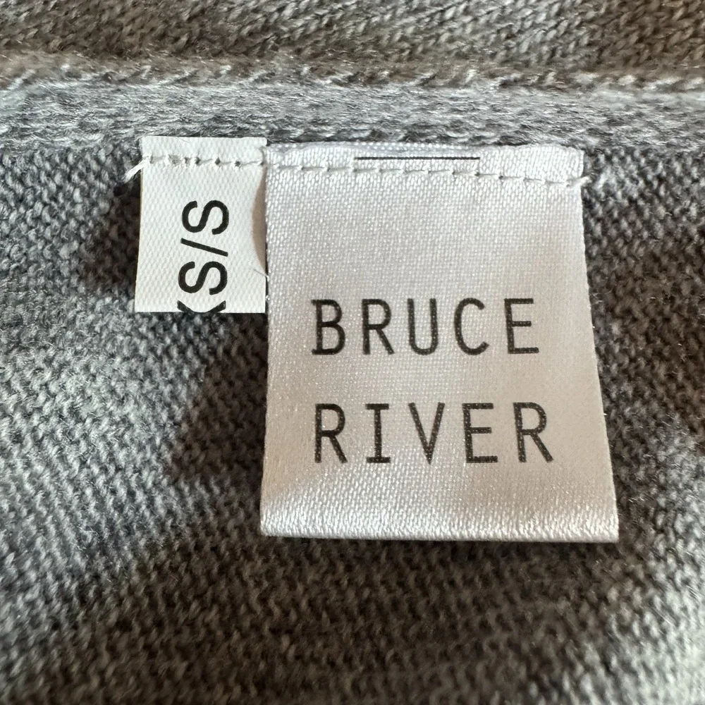 Bruce‎ River Grey Wool Blend 3-in-1 Convertible Knit Poncho Ruana Vest XS/S